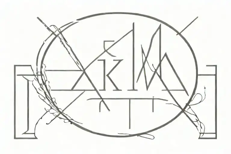 Roman numeral 15:13 tattoo design idea