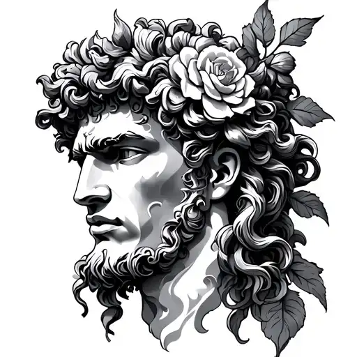 Dionysus tattoo design idea
