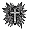 Ethiopian Cross tattoo design idea