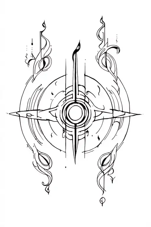 Cho Ku Rei power symbol tattoo design combining music elements tattoo design idea