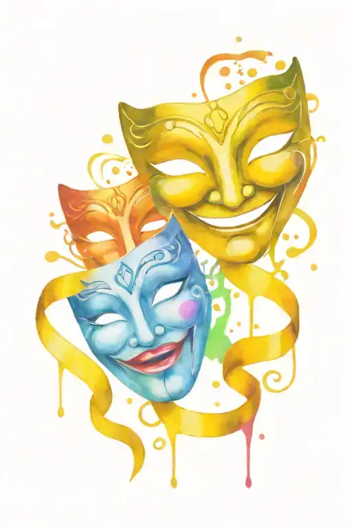 602+ Comedy And Tragedy Masks Tattoo Ideas in 2026 - BlackInk AI