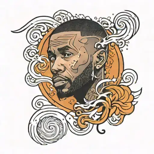 frank ocean waves tattoo design idea