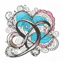 infinity symbol with heart tattoo design idea