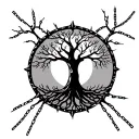 Tree of Life with Broken Chains tattoo design idea