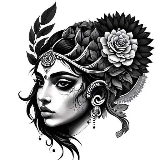 Kirtimukha tattoo design idea