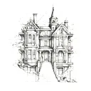 architecture plans tattoo design idea