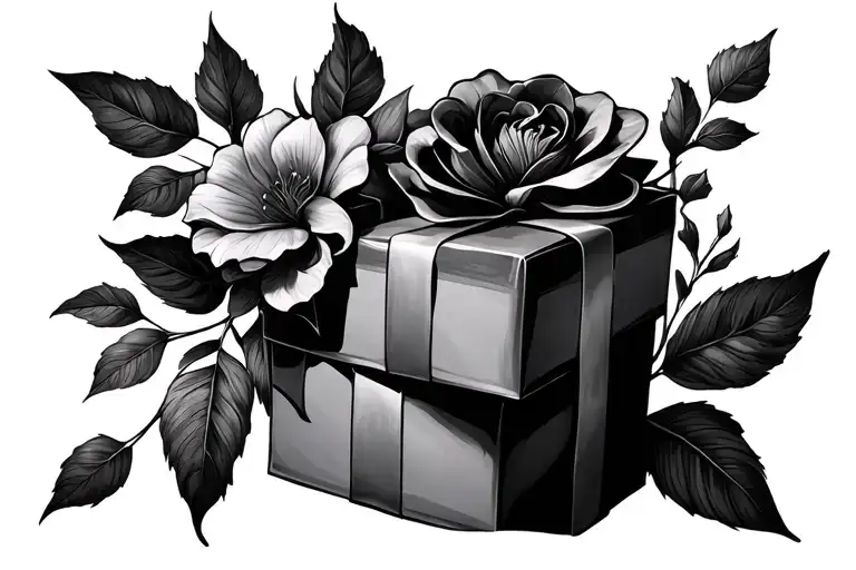 Yesterday is history, tomorrow is a mystery, but today is a gift. That's why it's called the present tattoo design idea