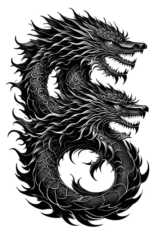 shen long tattoo design idea