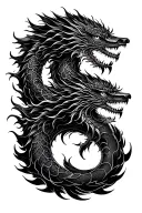 shen long tattoo design idea