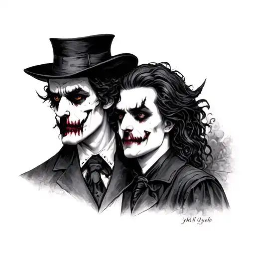 Jekyll And Hyde tattoo design idea
