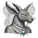 anubis tattoo design idea