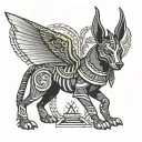 anubis tattoo design idea
