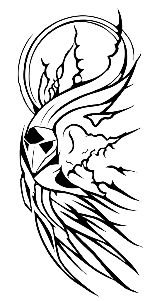 Sun And Moon Knight tattoo design idea