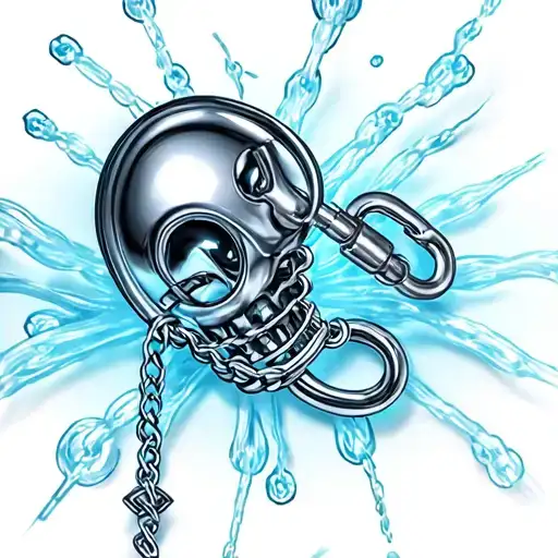 enforced male chastity device details tattoo design idea