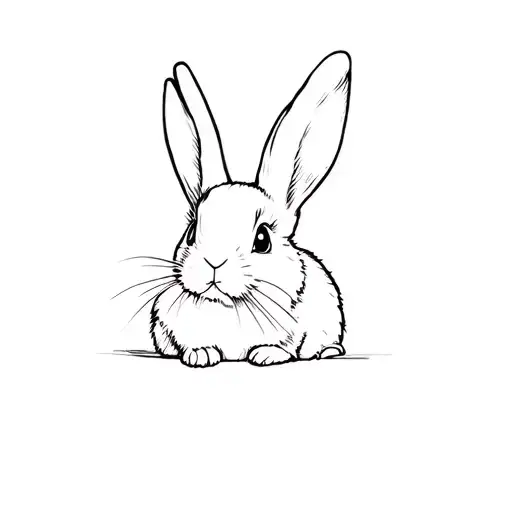 holland lop bunnys tattoo design idea