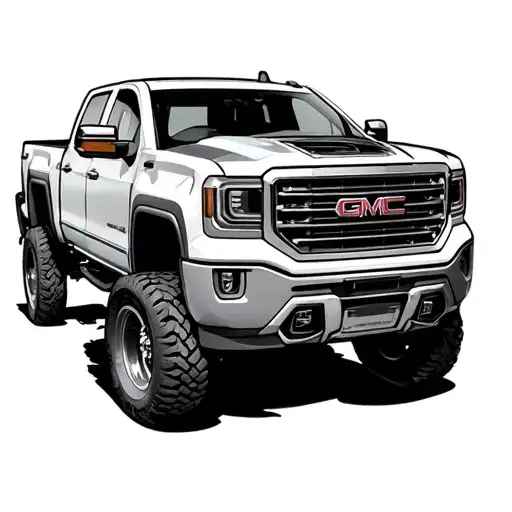 Gmc sierra truck tattoo design idea