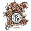 elegant script Brandon tattoo design idea