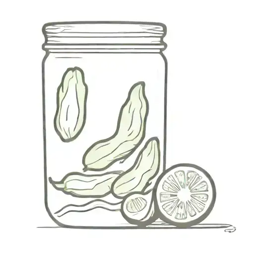 pickle jar tattoo design idea