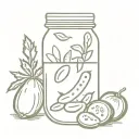 pickle jar tattoo design idea