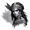Athena tattoo design idea