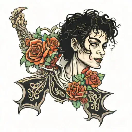 human nature Michael jackson tattoo design idea