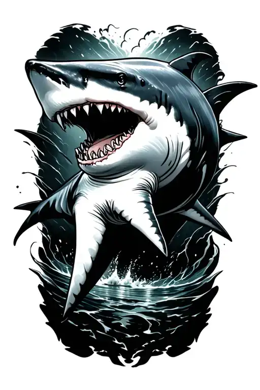 Shark tattoo design idea