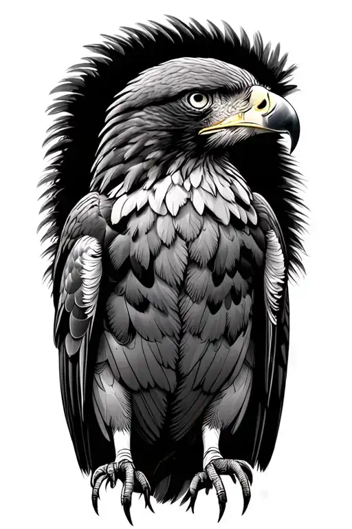 Harris Hawk tattoo design idea