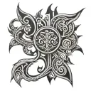dovdardob lithuanian tribal tattoo design idea