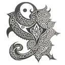 dovdardob lithuanian tribal tattoo design idea