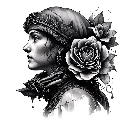 dutch coal mine willem sophia tattoo design idea