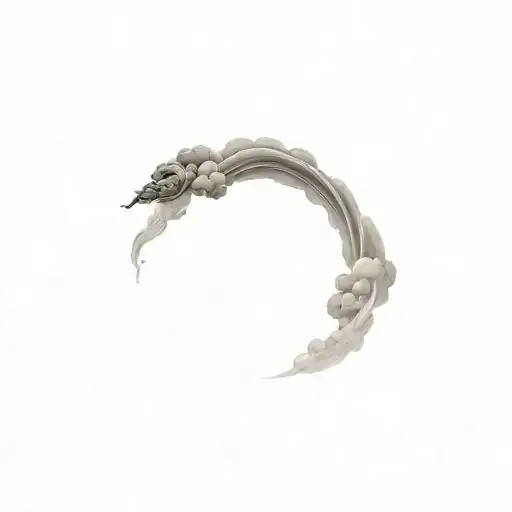 Filler Clouds and Smoke tattoo design idea