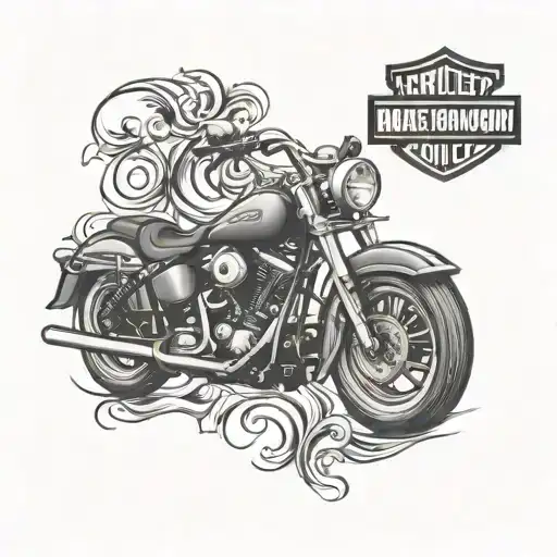 Harley Davidson logo tattoo design idea