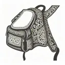 backpack tattoo design idea