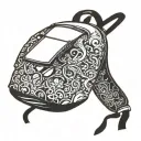 backpack tattoo design idea