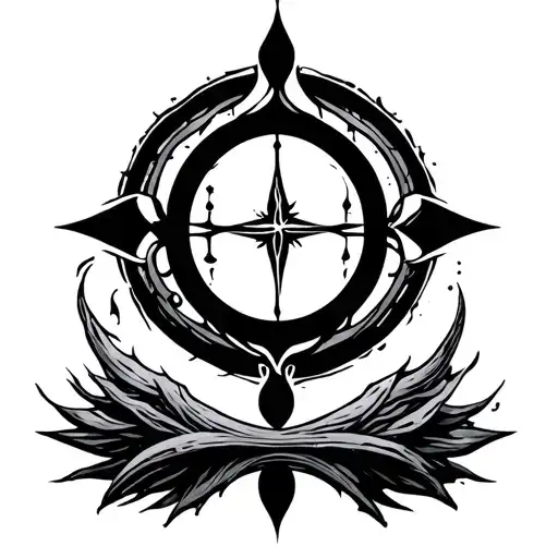 hope, courage ancient symbology tattoo design idea