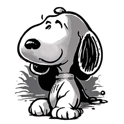 Snoopy tattoo design idea