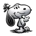 Snoopy tattoo design idea