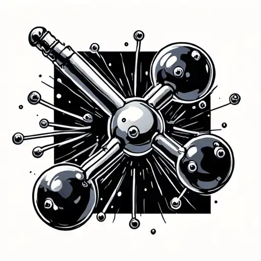 testosterone molecule tattoo design idea