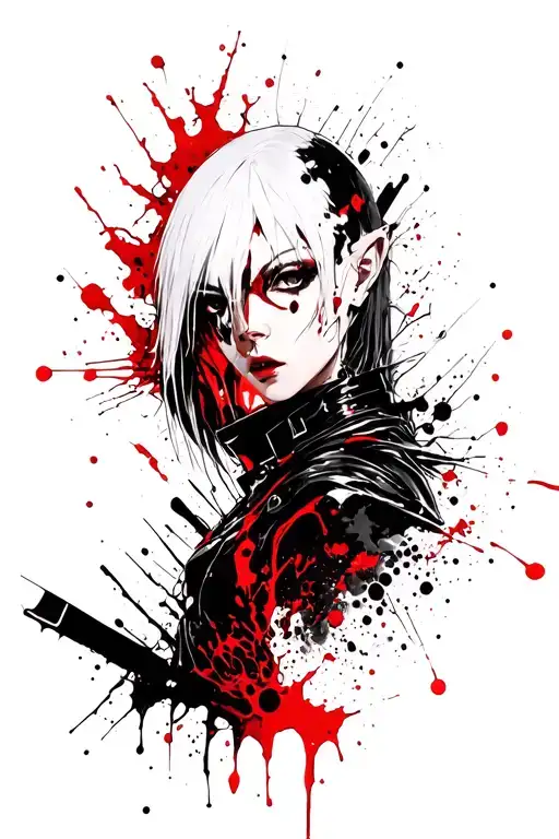 Fate Stay Night Saber Alter tattoo design idea