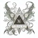 elvish script with names   tattoo design idea