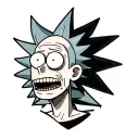 Rick and Morty tattoo design idea