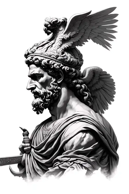 thucydides writing the history of the peloponnesian war tattoo design idea