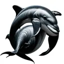 3 Dolphin tattoo design idea