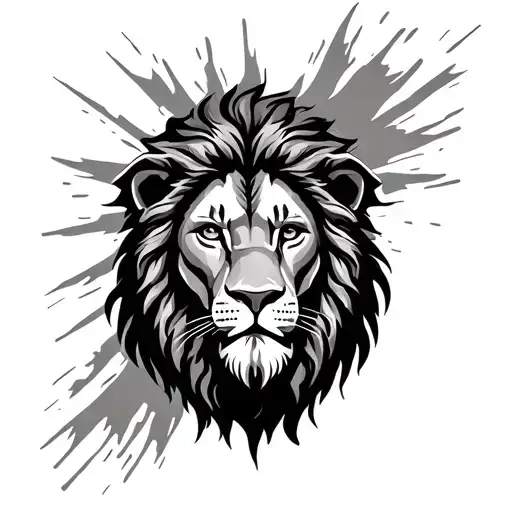 Lion Jesus King tattoo design idea