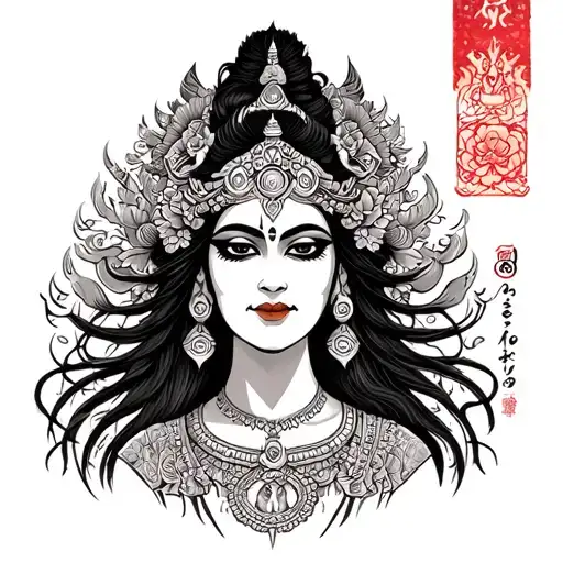 Hindu Goddess Kali tattoo design idea