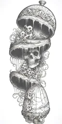 descent into madness tattoo design idea