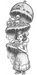 descent into madness tattoo design idea