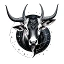 Taurus constellation tattoo design idea