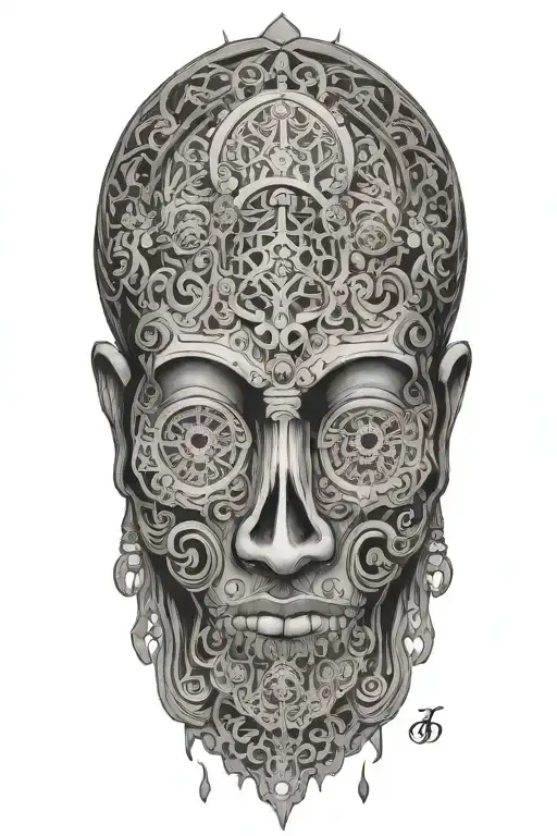 buddhist, zen, momento mori memento vivere, music, writer tattoo design idea