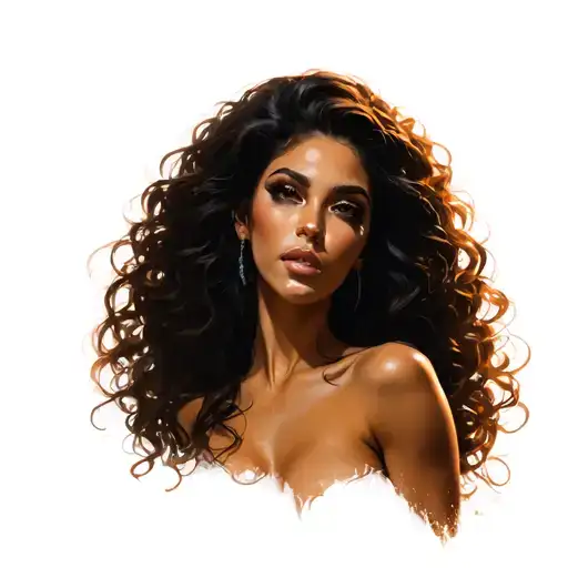 a woman with huge tits naked porn tattoo design idea